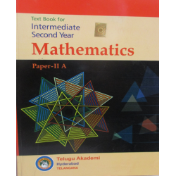 Intermediate Mathematics - IIA 2nd Year English Medium Telugu Academy